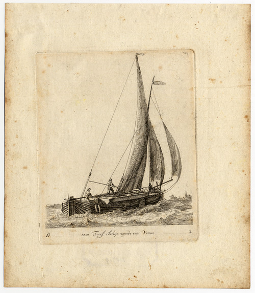 Antique Master Print-MARINE-PEAT SHIP-VENUS-Groenewegen-1787 - Main Image