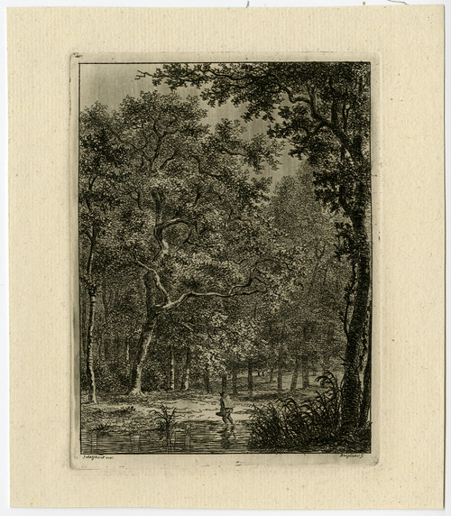 Antique Master Print-LANDSCAPE-PEDDLAR-FOREST-Schelfhout-Bagelaar-ca. 1818 - Main Image