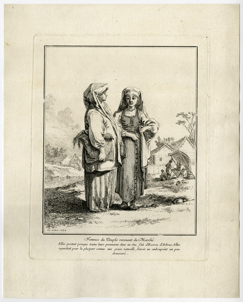 Antique Master Print-GENRE-RUSSIAN WOMEN-MARKET-Le Prince-1764 - Main Image