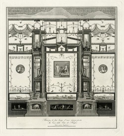 Antique Master Print-POMPEI-FRESCO-CLASSICAL HISTORY-Chiantarelli-Morghen-1808 - Main Image
