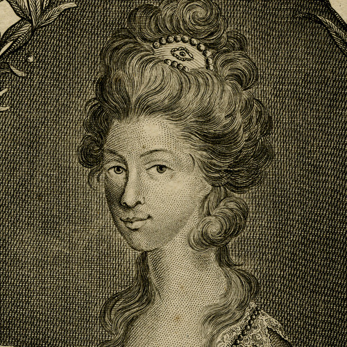 Antique Master Print-PORTRAIT-CHARLOTTA AUGUSTA-QUEEN-WURTEMBERG-Anonymous-1779 - Main Image