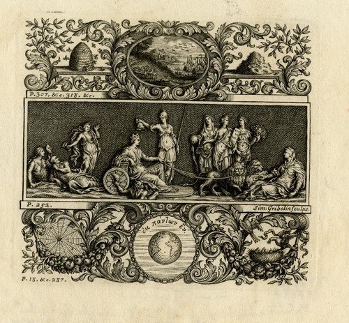 Antique Master Print-ALLEGORY-CHARAKTERISICKS-SHAFTESBURY-BEEHIVE-Gribelin-1700 - Main Image