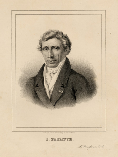 Antique Portrait Master Print-Joseph Paelinck-Painter-Colleye-Verboeckhoven-1835 - Main Image Antique Portrait Master Print-Joseph Paelinck-Painter-Colleye-Verboeckhoven-1835 - Main Image
