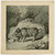 Antique Master Print-GENRE-BOAR-BRAMBLE BUSH-ENTANGLE-Piloty-Charlet-1811-1816 - Main Image