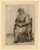 Antique Master Print-GENRE-WOMAN-SEATED-Bijlaert-Saftleven-ca. 1765 - Main Image