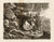 Antique Landscape Master Print-Landscape with sheep near a cave-Reinhart-1805 - Main Image Antique Landscape Master Print-Landscape with sheep near a cave-Reinhart-1805 - Main Image