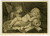 Antique Master Print-Boy sleeping on a cross and skull-Angel-Chauveau-1650 - Picture 2 Antique Master Print-Boy sleeping on a cross and skull-Angel-Chauveau-1650 - Picture 2