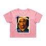 Tupac Stamp Shirt Women's Crop Top Tee