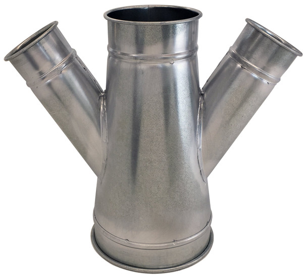 Nordfab Branch Double Galv 14ga 24 QF 22 QF 23 QF 23 QF 30Deg L= 55.00
