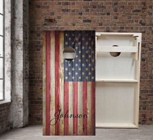 Flag #1 CUSTOM- Regulation Size Cornhole boards