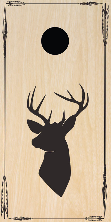 Hunting #7 Flag Deer - Pro Regulation Size Cornhole boards - Marine Grade -