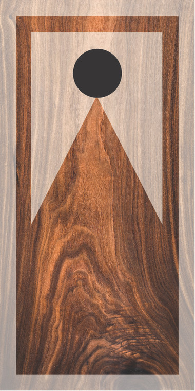 Triangle / Stripe  #11 -  Pro Regulation Size Cornhole boards - Marine Grade -