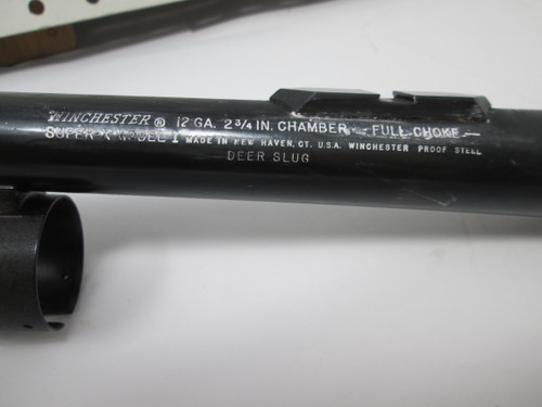Barrel Plain Barrel 2 3/4 Field Grade 24" Deer Fixed Choke No Sights & Needs Reblued — Winchester Model Super X1, 12 GA
