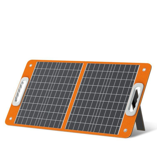 60W 18V Portable Solar Panel;  Flashfish Foldable Solar Charger with 5V USB 18V DC Output Compatible with Portable Generator;  Smartphones;  Tablets and More