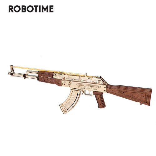 Rokr Automatic Rifle AK-47 Gun Blocks Model Buliding Kit Toys Gift for Children Kids Boys Birthday Gift - LQ901