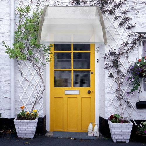 Free shipping 100 x 80 Household Application Door & Window Rain Cover Eaves Canopy White & Black Bracket YJ