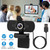 FHD 1080P USB Webcam w/ Microphone Privacy Cover Rotatable Clip Streaming USB Camera Plug And Play