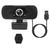 FHD 1080P USB Webcam w/ Microphone Privacy Cover Rotatable Clip Streaming USB Camera Plug And Play