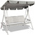 3 Person Patio Swing Seat with Adjustable Canopy for Patio, Garden, Poolside, Balcony
