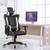 Massage Gaming Chair with Lumbar Support and Headrest