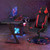 Massage Gaming Chair with Lumbar Support and Headrest