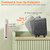 Small Electric Space Heater Portable Mini PTC Ceramic Space Heater Fan w/ Tip-Over