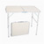 US Stock Home Use Aluminum Alloy Portable Folding Table White Outdoor Picnic Camping Dining Party Indoor RT
