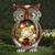 Garden Statue Owl Figurines,Solar Powered Resin Animal Sculpture with 5 Led Lights for Patio,Lawn, Garden Decor