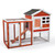 37.2 inch height Indoor Outdoor Rabbit Hutch;  Bunny Cage with Run;  Pull Out Tray;  Guinea Pig House for Small Animals