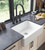 24"L x 19" W Farmhouse/Apron Front White Ceramic Kitchen Sink