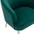 COOLMORE Accent Chair ; leisure single chair with Golden feet