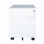 2 Drawer Mobile File Cabinet with Lock Metal Filing Cabinet for Legal/Letter/A4/F4 Size;  Fully Assembled Include Wheels;  Home/Office Design; WHITE