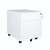 2 Drawer Mobile File Cabinet with Lock Metal Filing Cabinet for Legal/Letter/A4/F4 Size;  Fully Assembled Include Wheels;  Home/Office Design; WHITE