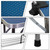 NEW HIGH QUALITY FOLDING PET GROOMING TABLE STAINLESS LEGS AND ARMS BLUE RUBBER TOP STORAGE BASKET