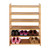 High Quality 6 Tier Wood Bamboo Shelf Entryway Storage Shoe Rack Home Furniture