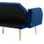 COOLMORE Velvet Sofa ;  Accent sofa .loveseat sofa with rose gold metal feet and Teal Velvet