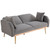 COOLMORE Velvet Sofa ;  Accent sofa .loveseat sofa with rose gold metal feet and Teal Velvet