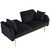 COOLMORE Velvet Sofa ;  Accent sofa .loveseat sofa with rose gold metal feet and Teal Velvet