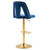 COOLMORE Bar Stools with Back and Footrest Counter Height bar Chairs