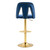 COOLMORE Bar Stools with Back and Footrest Counter Height bar Chairs