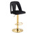 COOLMORE Bar Stools with Back and Footrest Counter Height bar Chairs