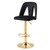 COOLMORE Bar Stools with Back and Footrest Counter Height bar Chairs