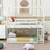 Twin over Twin Low Bunk Bed; House Bed with Ladder ; White(OLD SKU:WF197808AAK)