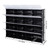 8-Tier Portable 64 Pair Shoe Rack Organizer 32 Grids Tower Shelf Storage Cabinet Stand Expandable for Heels, Boots, Slippers, Black YF