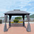 10x10 Ft Outdoor Patio Garden Gazebo Canopy; Outdoor Shading; Gazebo Tent With Curtains