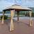 10x10 Ft Outdoor Patio Garden Gazebo Canopy;  Outdoor Shading;  Gazebo Tent With Curtains