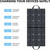 GOFORT 100W 18V Portable Solar Panel;  Foldable Solar Charger with 5V USB;  QC 3.0;  DC Output;  Compatible with Solar Generator Power Station Phones Laptops Tablet for Outdoor Camping RV