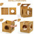 Mewoofun Handmade Cat Supplies Cat House for Indoor Woven Rattan Designed Pets