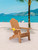 TALE Folding Adirondack Chair with Pullout Ottoman with Cup Holder;  Oversized;  Poly Lumber;   for Patio Deck Garden;  Backyard Furniture;  Easy to Install.