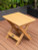 TALE Adirondack Portable Folding Side Table Square All-Weather and Fade-Resistant Plastic Wood Table Perfect for Outdoor Garden; Beach; Camping; Picnics Brown